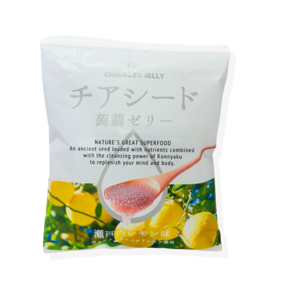 WAKASHO CHIA SEED KONJAC JELLIES - LEMON 170G